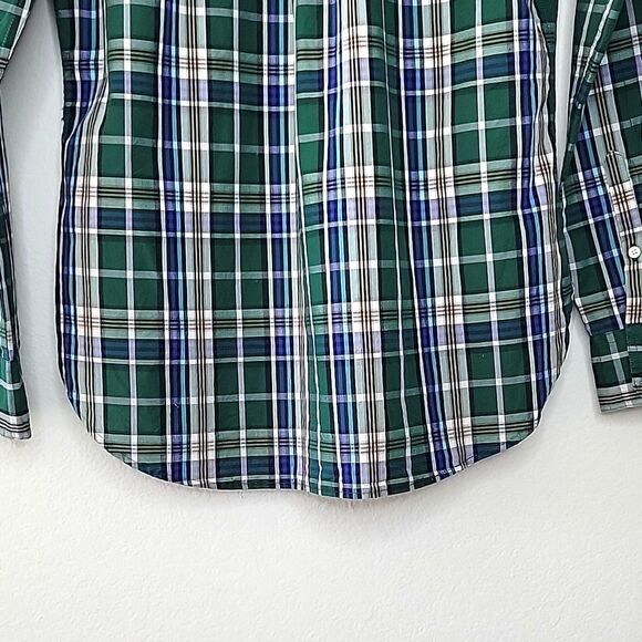 J. CREW Womens Green Plaid Button Down Long Sleeve Casual Collared Shirt size 6 - Picture 8 of 15